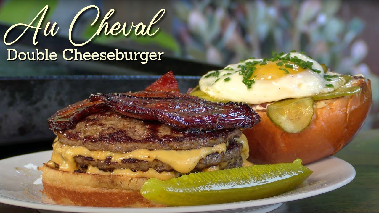 Au Cheval signature dishes Double CheeseburgerBeef Cheek MarmaladePork Belly BaconFried Bologna Sandwich